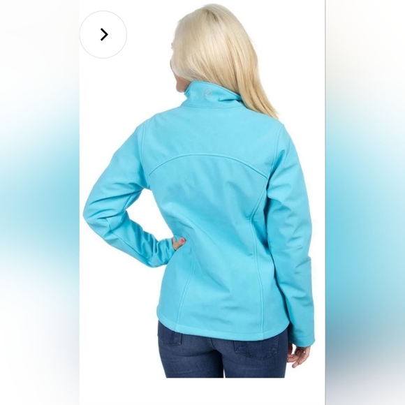 The Bradford Soft Shell Jacket in Glacier Blue by Lauren James Size L - Picture 3 of 15